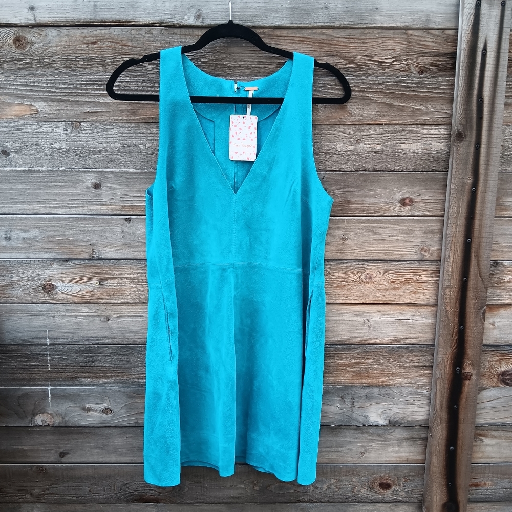 Free People Turquoise Mini Dress